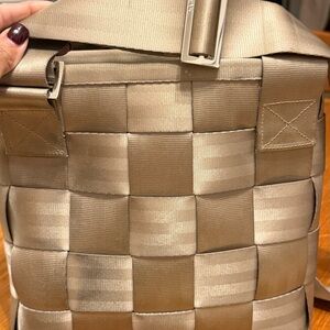 Harveys Tan Woven Mini Messenger Bag